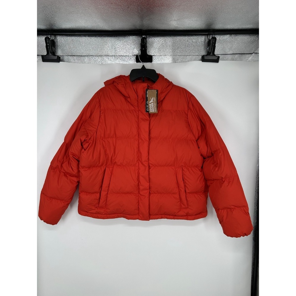 Eddie Bauer Ketchum 650 Down Puffer Jacket Womens XL Hoodie Hooded Insulated